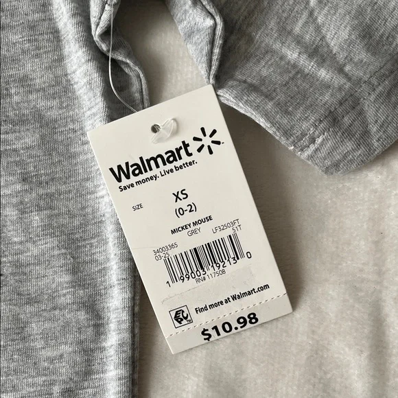 Disney Mickey Mouse Black and Gray Short Sleeve Tee - Picture 3 of 4